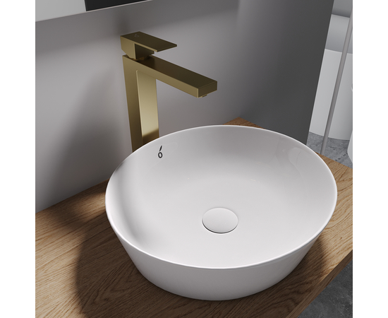 Смеситель для раковины SS Oliveeka OL-962008G-BG, золотой матовый