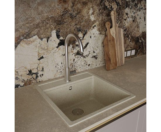 Кухонный смеситель Oliveeka OL-963002-BN, никель матовый