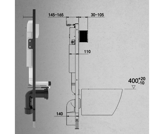Инсталляция для унитазов Oliveeka  M-6601A  - Изображение 6
