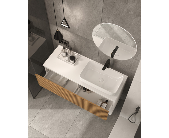 Смеситель для раковины Oliveeka F05HB черный высокий - Изображение 3