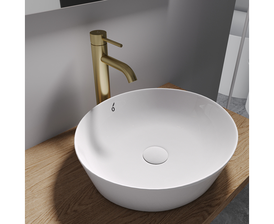 Смеситель для раковины SS Oliveeka OL-962002-BG, золотой матовый