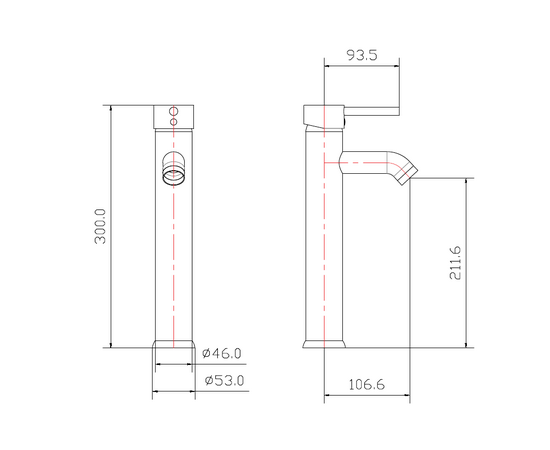 Смеситель для раковины Oliveeka F61H хром высокий - Изображение 2
