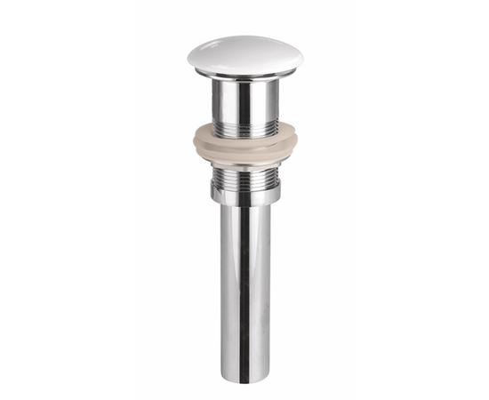 Донный клапан Oliveeka D-L, без перелива, белая крышка