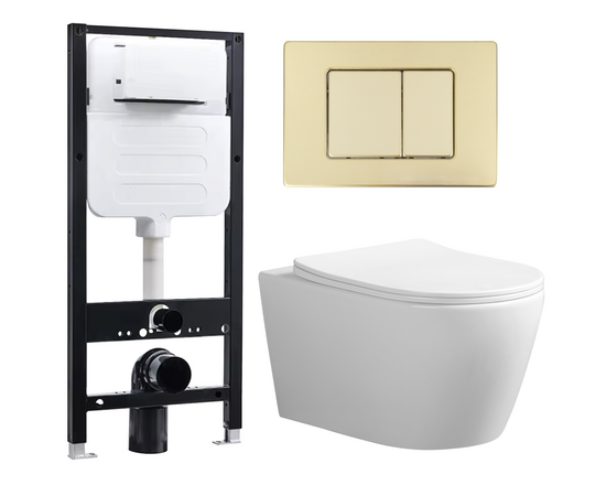 Комплект унитаза с инсталляцией Oliveeka  M-6601A-YJ-2280-011-GD