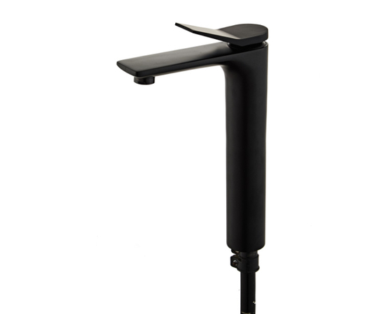 Смеситель для раковины Oliveeka F05HB черный высокий
