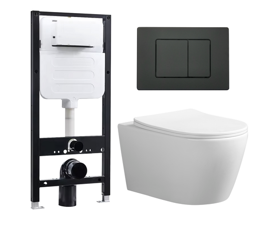 Комплект унитаза с инсталляцией Oliveeka M-6601A-YJ-2280-011-MB