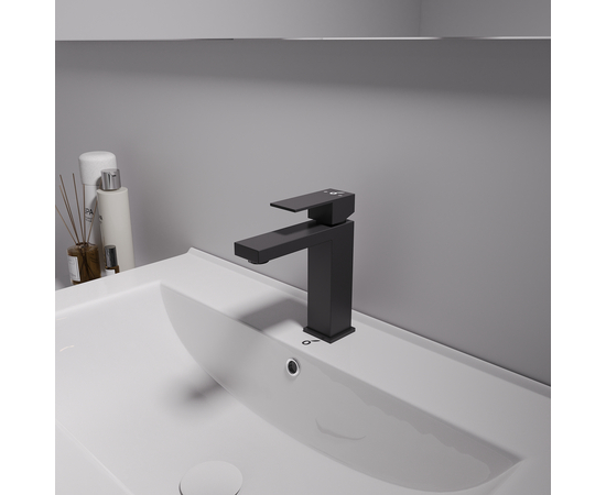 Смеситель для раковины SS Oliveeka OL-962008-MB, черный матовый