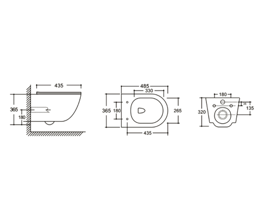 Подвесной унитаз Oliveeka YJ2381 белый - Изображение 10