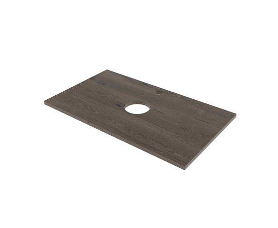 Деталь-крышки стола для мебели (ДСП Дуб Гладстоун) CDSP18TS995458C2 Сепия 995*458 (2 выреза)