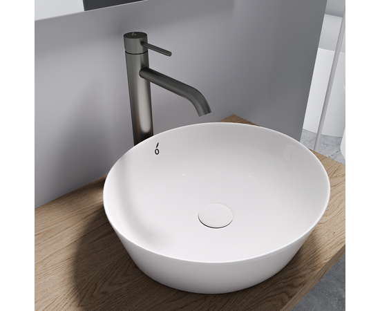 Смеситель для раковины SS Oliveeka OL-962002-BGM,  матовый оружейный металл