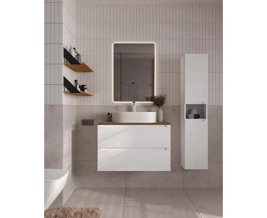 Деталь-крышки стола для мебели (ЛДСП) CLDSP18A695458C2 Аттик 695*458 (2 выреза)