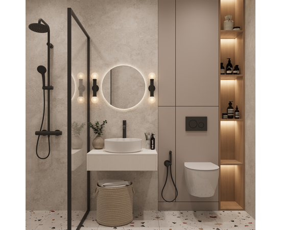 Раковина накладная Oliveeka 9514А на столешницу 305-305 белая - Изображение 2