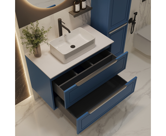 Тумба со столешницей Севилья 100, Капри / Столешница компакт-плита, Белая - Изображение 5