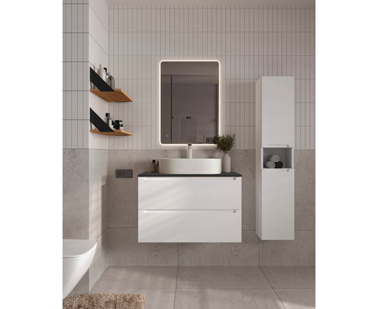 Деталь-крышки стола для мебели (ЛДСП) CLDSP18H595458C1 Антрацит 595*458 (1 вырез)