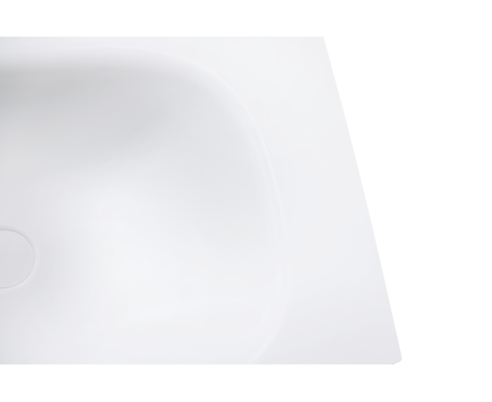 Раковина из авиаля Oliveeka M115W80 белый мат - Изображение 2