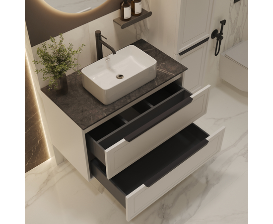 Тумба со столешницей Севилья 100, Белый мат / Столешница компакт-плита, Куритиба - Изображение 5