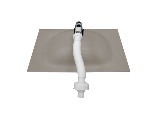 Раковина из авиаля Oliveeka M115G80 темный серый