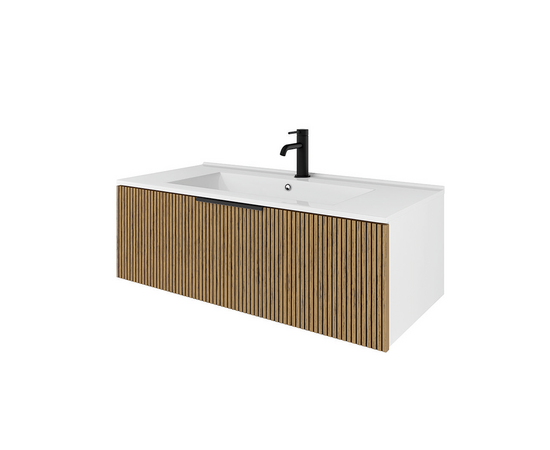 Тумба под раковину/столешницу Кито 80 Белый/Тростник
