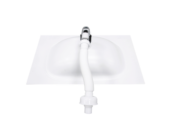 Раковина из авиаля Oliveeka M115W80 белый мат