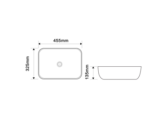 Раковина накладная Oliveeka 9387B на столешницу 455-325 белая - Изображение 7