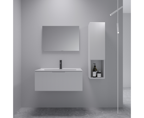 Тумба с раковиной Кито Флавио 60 Белый РЕТ - Image 2