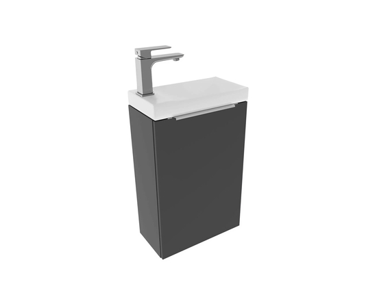 Тумба с раковиной Монови Слим 40 Антрацит