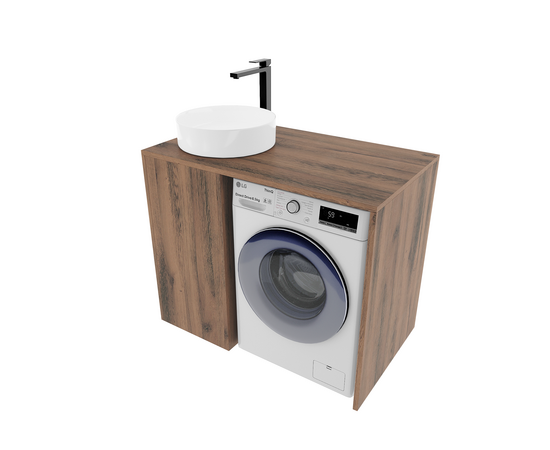 Тумба Стамбул S120LAW0LAWWMD, Древесина Аттик 120 (без вырезов, с дверью, универс)