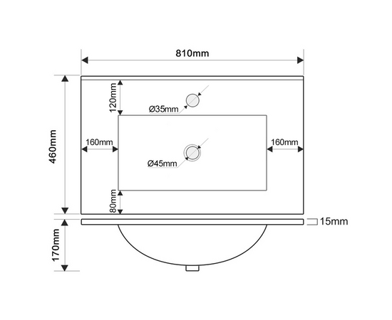 Тумба с раковиной Дион 80 Фисташковый - Изображение 5