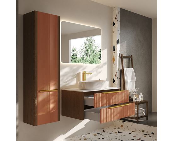 Пенал подвесной Валенсия, Бежево-розовый - Изображение 4