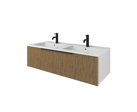 Тумба с раковиной Кито 120 Белый/Тростник