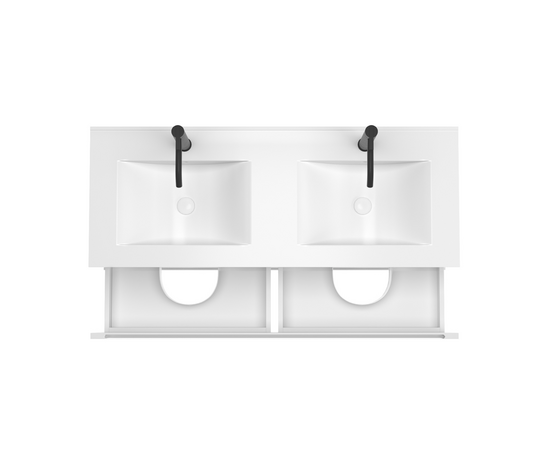 Тумба с раковиной Дион 120 Белый мат