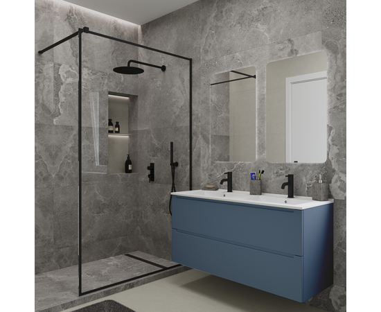 Тумба под раковину/столешницу Дион 120 Серо-синий