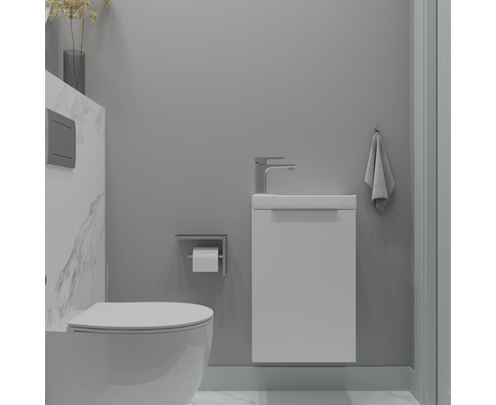 Тумба под раковину Монови Слим 40 Белый мат