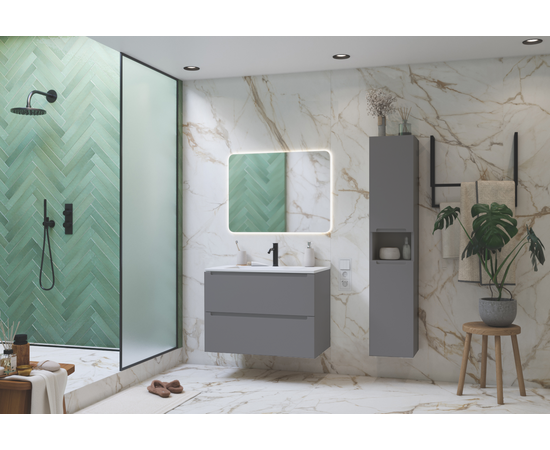 Тумба под раковину/столешницу Дион 60 Платиновый - Изображение 2