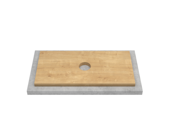 Тумба со столешницей Дион 60 Графит мат/Дуб - Изображение 2