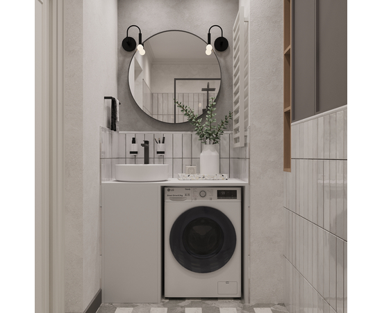 Тумба Стамбул S100LWP0LWPWMD, Премиум 100 (без вырезов, с дверью, универс)