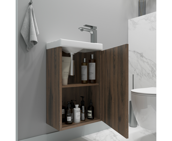 Тумба для ванной ЗОВ Монови, под раковину, подвесная, Белая 60 [CLONE] [CLONE] [CLONE] [CLONE] - Image 2