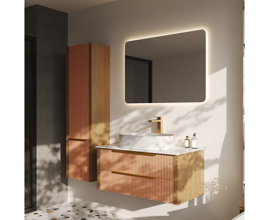 Пенал подвесной Валенсия, Бежево-розовый - Изображение 3