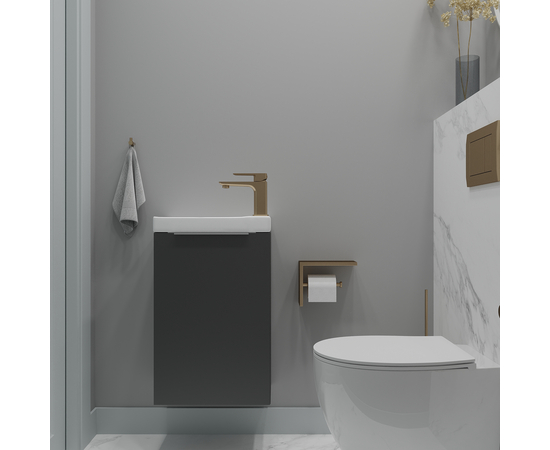 Тумба для ванной ЗОВ Монови, под раковину, подвесная, Белая 60 [CLONE] [CLONE] [CLONE]