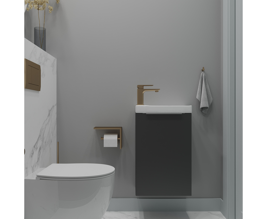 Тумба под раковину Монови Слим 40 Антрацит
