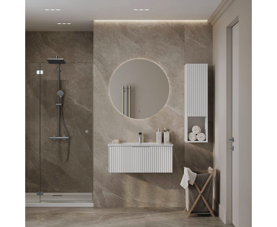 Тумба с раковиной Кито Флавио 60 Белый РЕТ - Image 5