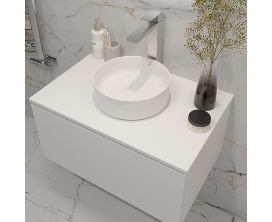 Столешница из влагостойкой фанеры 18 мм T895C2 Белая, 2 выреза, 895х458 мм - Изображение 4