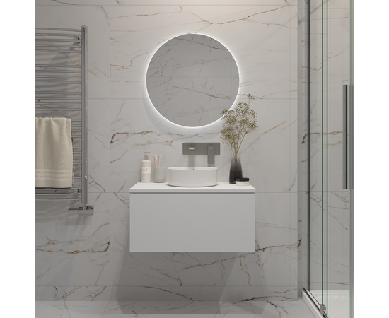 Столешница из влагостойкой фанеры 18 мм T995C2 Белая, 2 выреза, 995х458 мм - Изображение 5