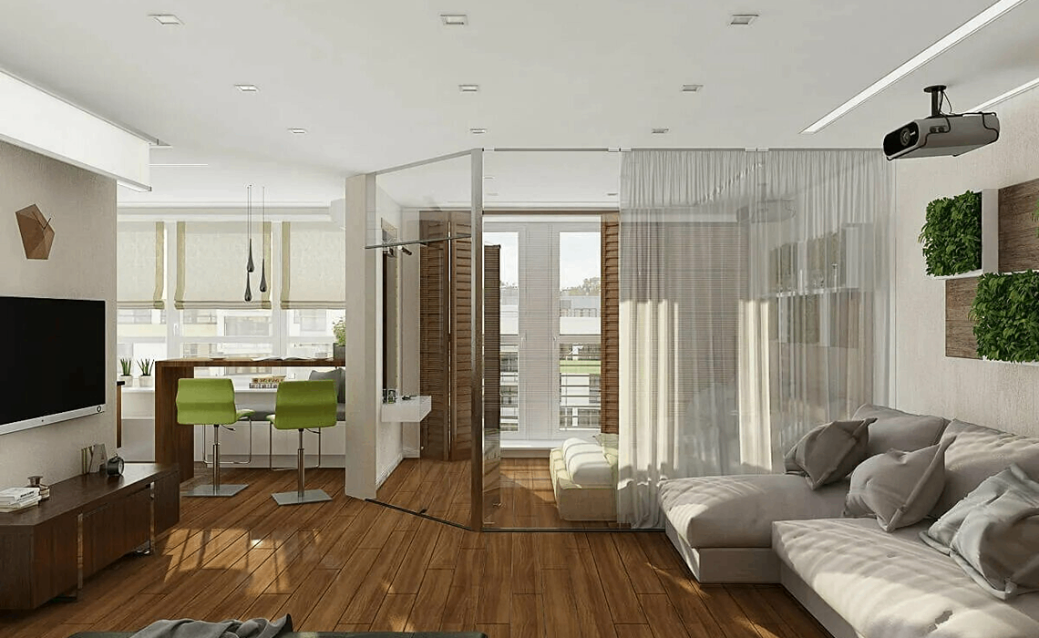 Дизайн-проекты трехкомнатных квартир в стиле контемпорари