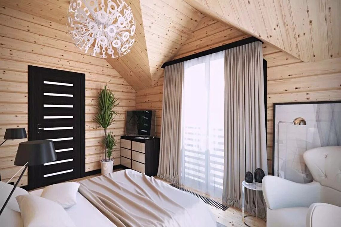 Дизайн интерьера деревянного дома: идеи красивого оформления — Укрбио
