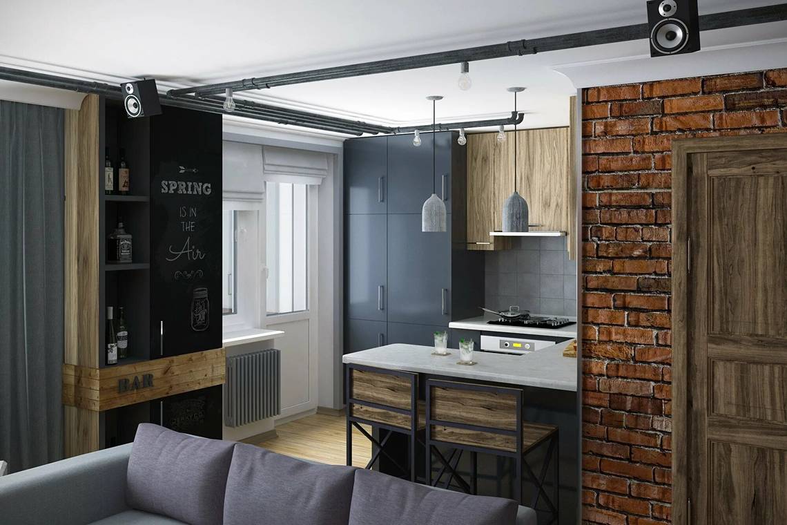 Дизайн однокомнатной квартиры: 150 фото-идей интерьера