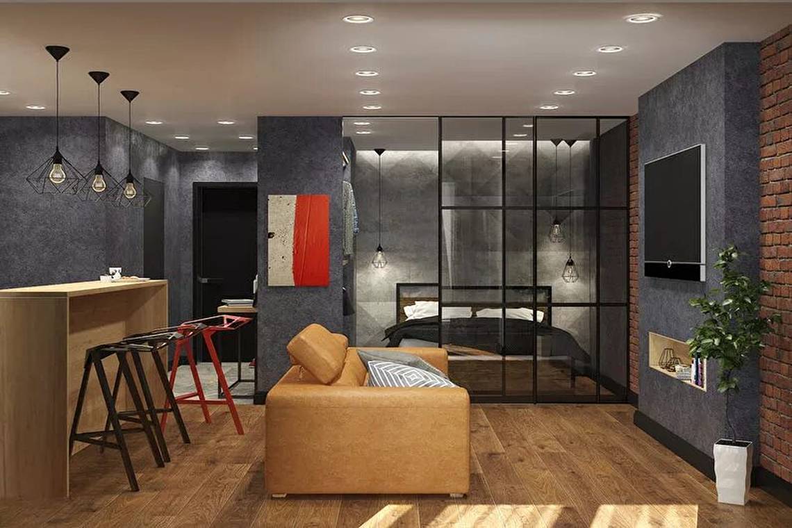 Дизайн однокомнатной квартиры в 2022: 150 лучших фото идей интерьера однокомнатной квартиры - ArtProducts