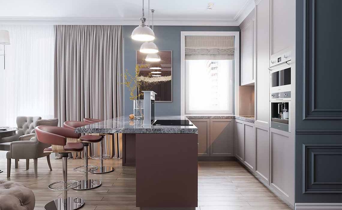 Дизайн кухни-гостиной: фото интерьеров, варианты планировок | natali-fashion.ru
