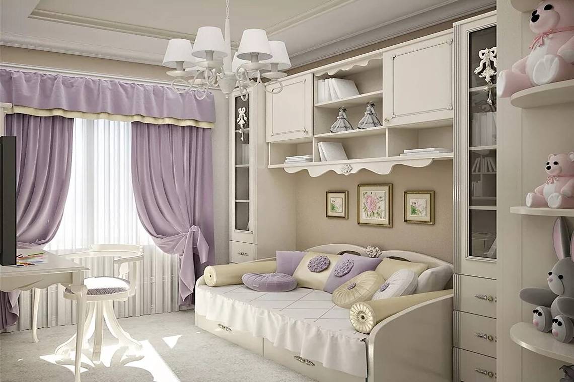 Дизайн комнаты для девочки: 130 идей дизайна интерьера детской комнаты с фото - ArtProducts