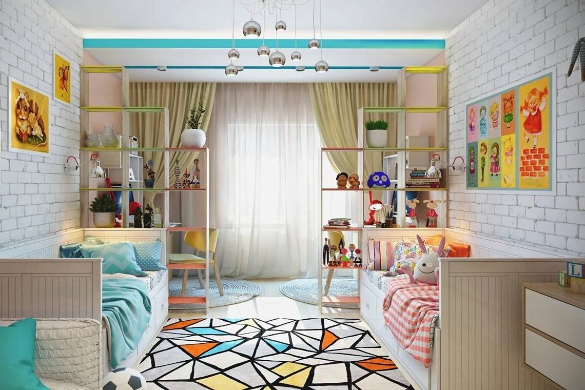 Популярные цветовые решения интерьеров детских комнат